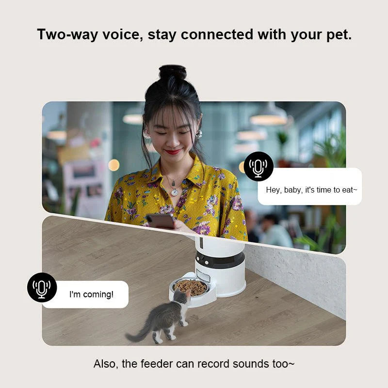 Smart HEYBO Automatic Pet Feeder with HD Camera & App Control
